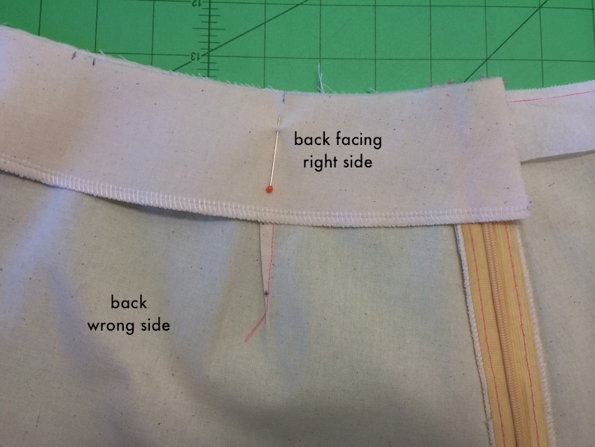 Tutorial How to attach your invisible zipper to a facing like a BOSS